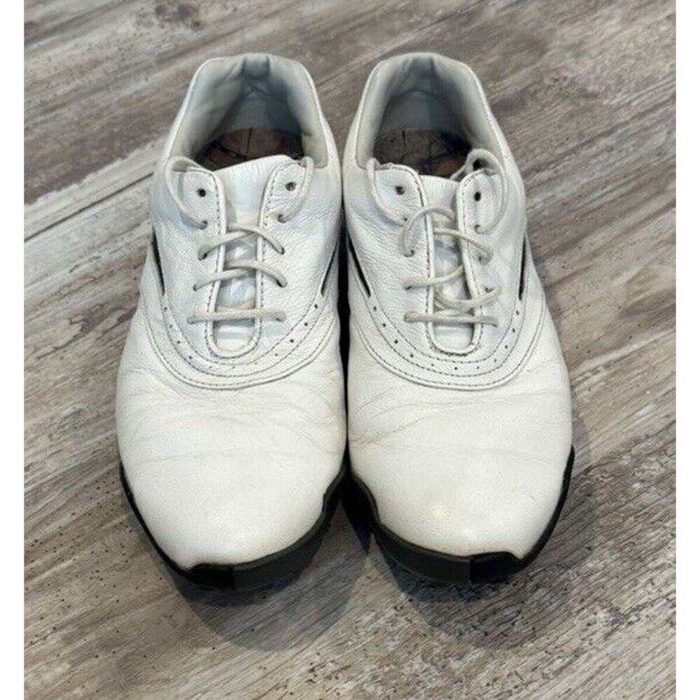 Footjoy White & Black LoPro Collection 97239 Spikes Golf Shoes Women's 8M